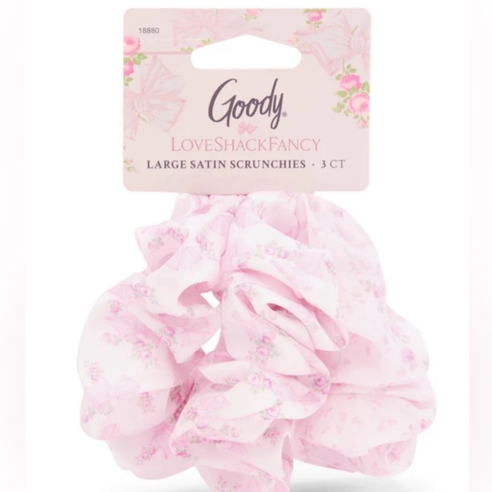 LoveShackFancy X Goody Pink Scrunchie Set Rosa Beaux